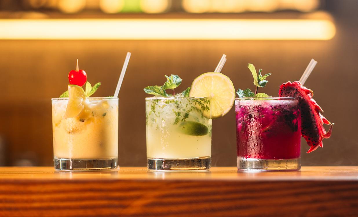 Trio of cocktails